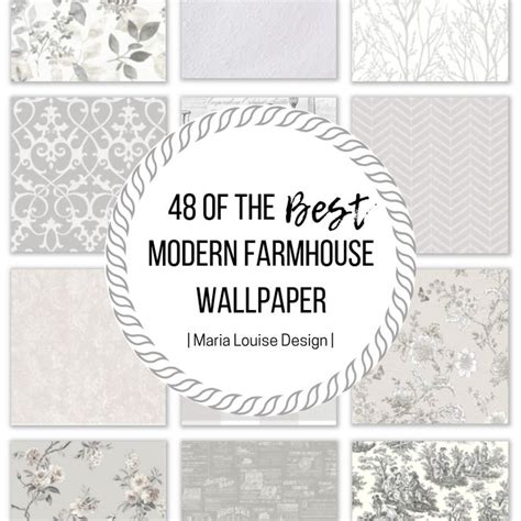 Modern Farmhouse Style Wallpaper