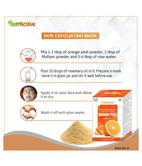 Nutractive Orange Peel Powder 100 Gm Pack Of 2 Buy Nutractive Orange