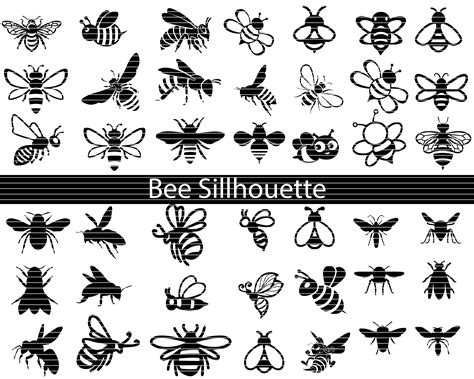Bee Svg Bundle Bee Silhouette Bundle Bee Svg Bee Clipart Etsy In 2021