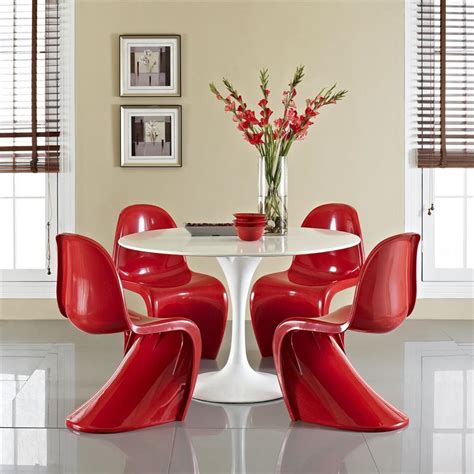 The panton chair is a classic in the history of furniture design. S Panton Dining Chair In Flat or Glossy Finish - Fast ...
