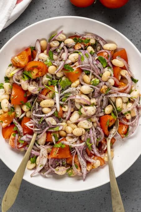 Piyaz Recipe Turkish White Bean Salad Give Recipe
