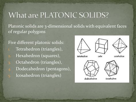 PPT - PLATONIC SOLIDS PowerPoint Presentation - ID:2414925