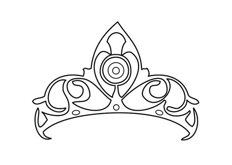 Queen Crown Coloring Page At Free Printable