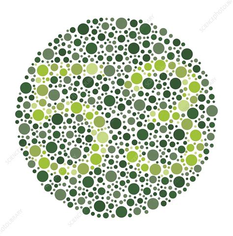 Colour Blindness Test Chart Illustration Stock Image C0497292