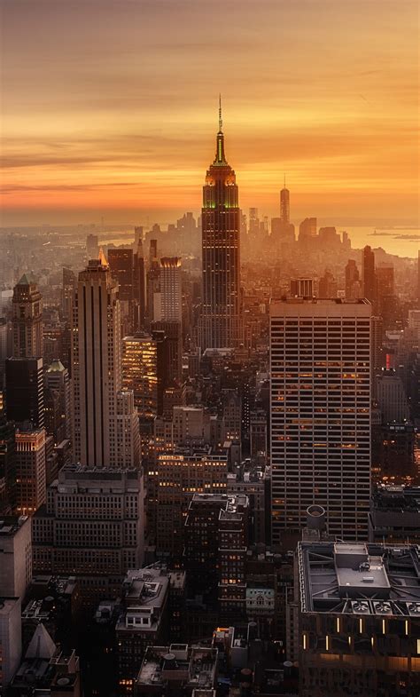 1280x2120 New York City Evening Time Iphone 6 Hd 4k Wallpapers Images