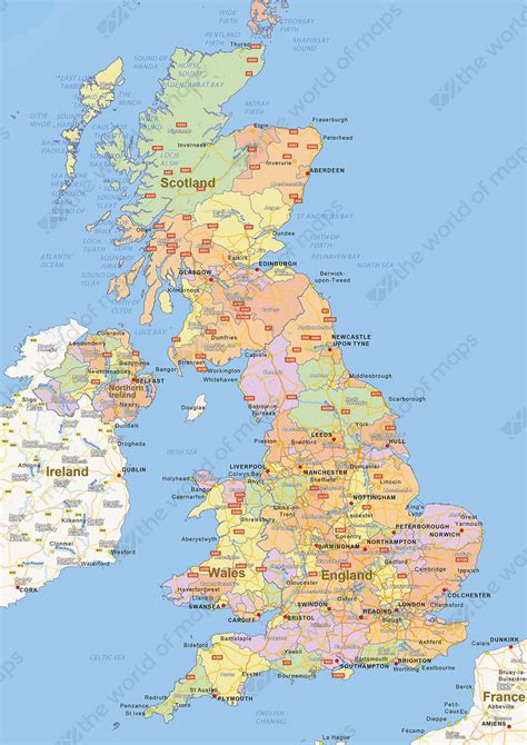 Digital Political Map Of United Kingdom 1470 The World Of