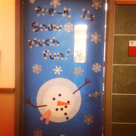 Pre K Is Snow Much Fun Classroom Door For January Christmas Lesson
