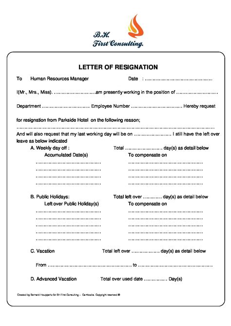 10 Hoa Resignation Letter Earlashlynn