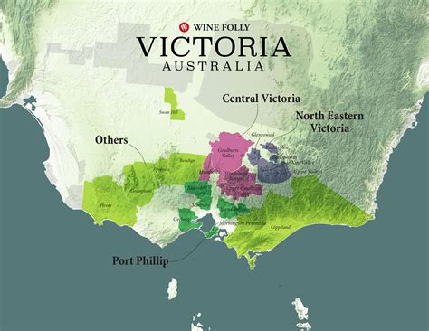 Australia Wine Region Map Cities And Towns Map