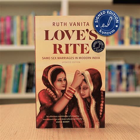 Signed Edition Love’s Rite By Ruth Vanita Kunzum Books