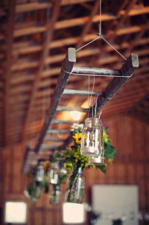 Diy Ways To Reuse Old Ladders In 2019 Ladder Wedding Vintage Ladder