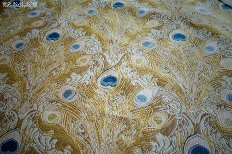 4.6 out of 5 stars 373 Peacock feather fabric blue upholstery - Eclectic - Upholstery Fabric - Portland Maine - by ...