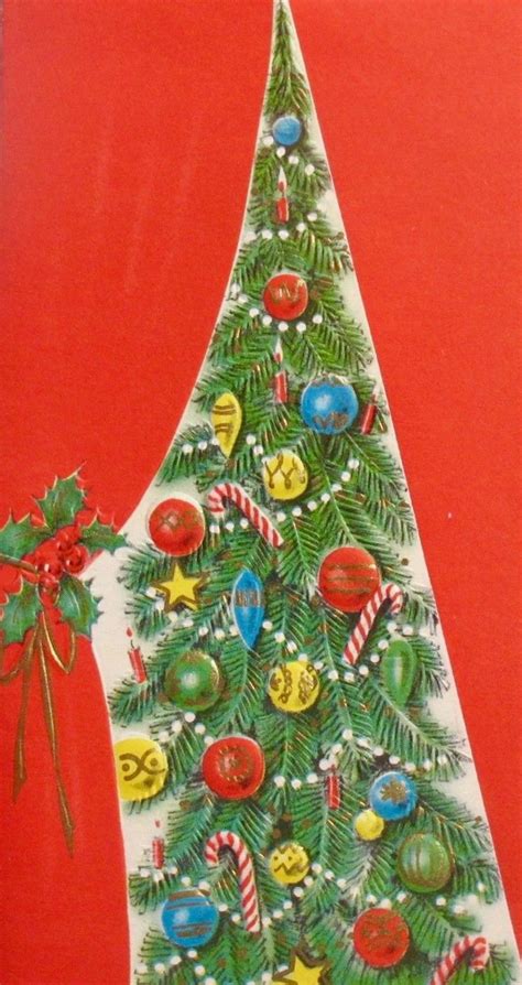 Retrochristmas Vintage Christmas Tree Peek A Boo Tree Retro