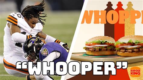 NFL Craziest Knockout Hits Followed By Burger King Commerical YouTube