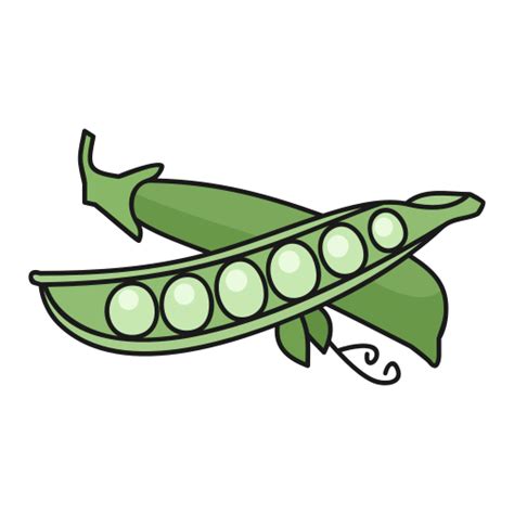 Peas Generic Thin Outline Color Icon