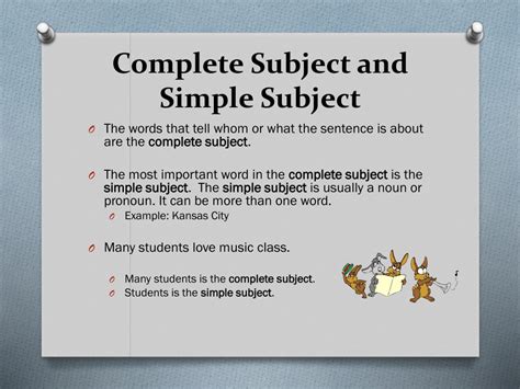 Ppt Simple And Complete Subjects And Predicates Powerpoint