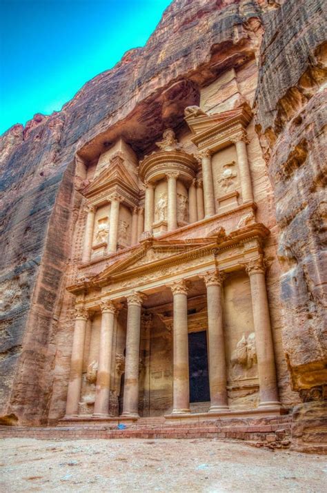 Al Khazneh Tomb Also Called Treasury At Petra Jordan Stock Photo
