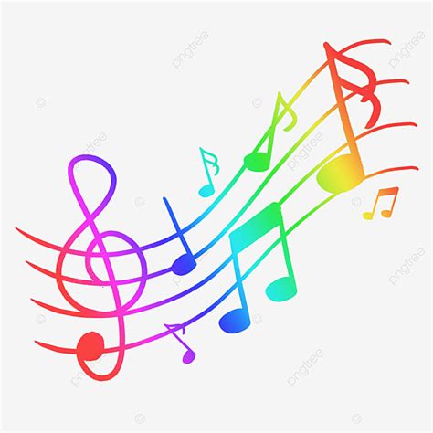 Colorful Music Notes Clipart Png Images Color Music Notes Music