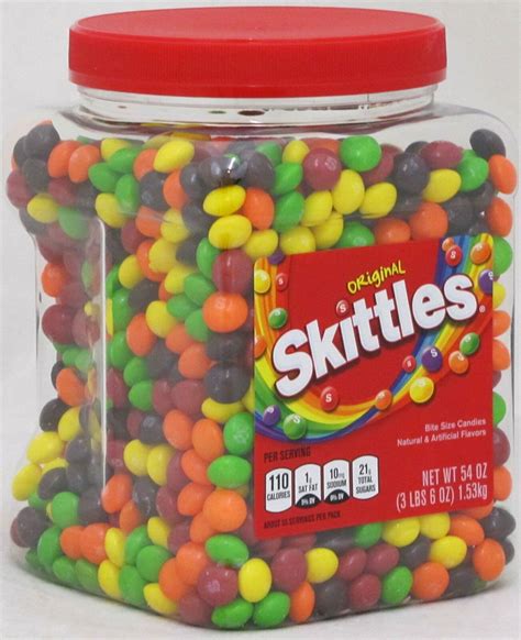 Buy Skittles Original Fruit Candy 54 Oz Tub Bulk Vending Candies Over 3 Lbs Assorted Online At