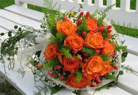 Vivacious Orange Bridal Bouquet Ideas And Pictures