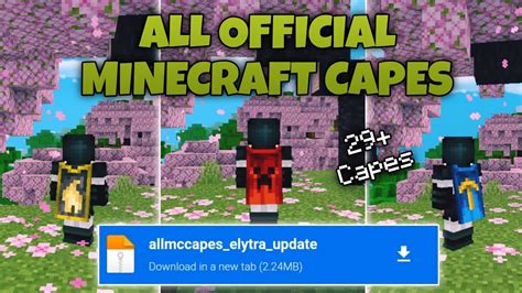 All Official Minecraft Capes Addon Mcpe 120 Youtube