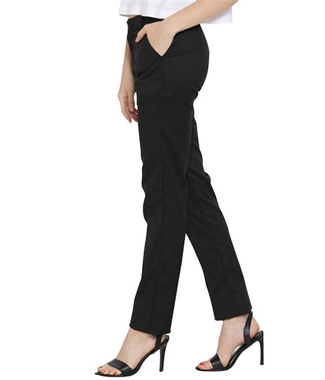 Buy Haoser Cotton Black Women Formal Pants For Office Black Trouser Pants For Women Stylish