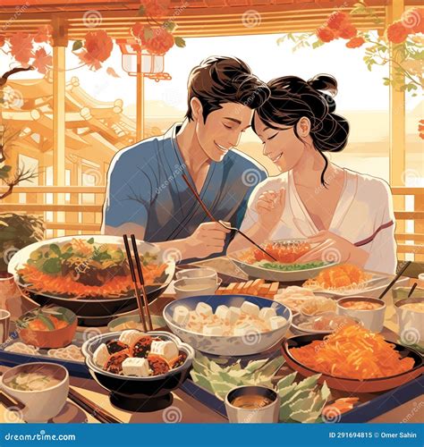 Tasting the Union: Exploring Traditional Wedding Menus Worldwide Stock