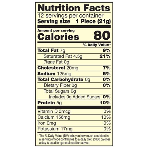 32 Cheddar Cheese Nutrition Label Label Design Ideas 2020