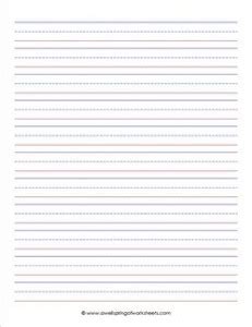 Large dashed writing lines printable sentence strips sheet free to. Primary Lined Paper - Portrait - 5/8" Tall Lines