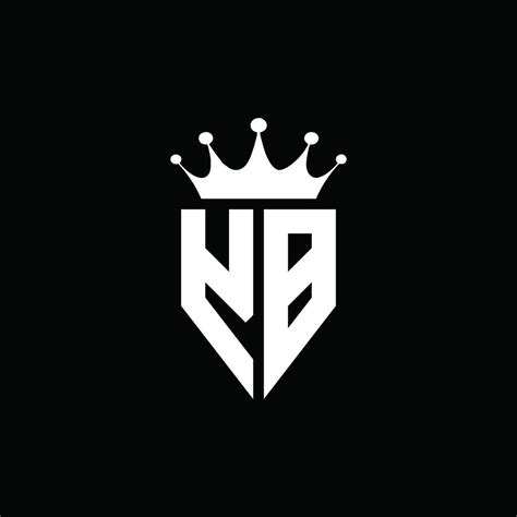 Yb Logo Monogram Emblem Style With Crown Shape Design Template 4284099