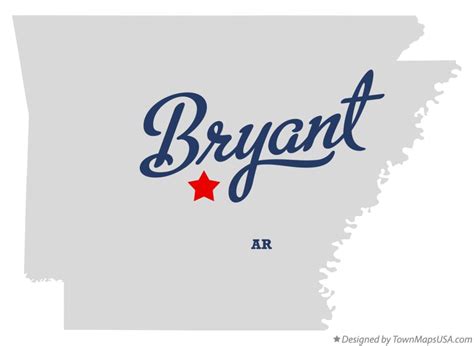 Map Of Bryant Saline County Ar Arkansas