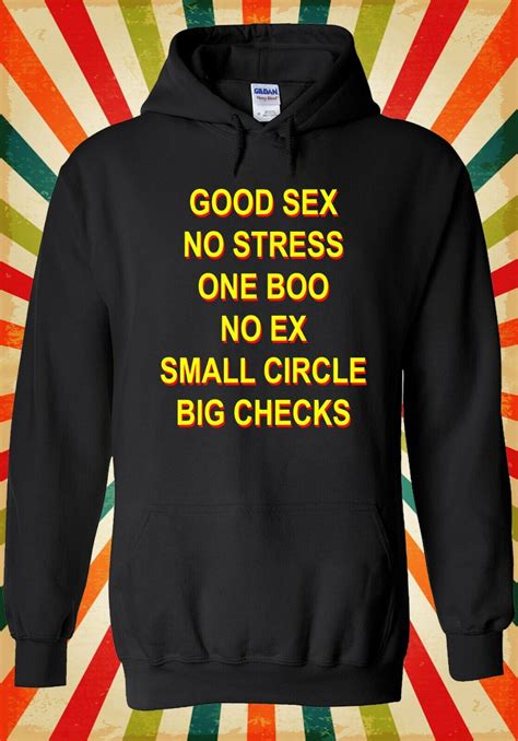 Good Sex No Stress One Boo No Ex Men Women Unisex Top Hoodie Sweatshirt 2499 Ebay