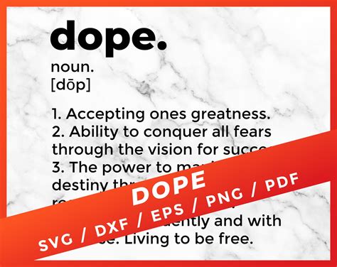 Dope Svg Dope Definition Dope Dictionary Cricut Design Etsy