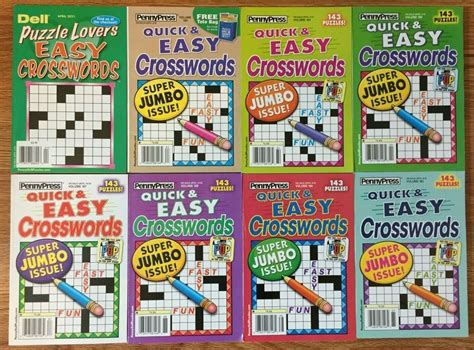 Lot Of Dell Penny Press Easy Crossword Puzzle Books Good Time Codeword