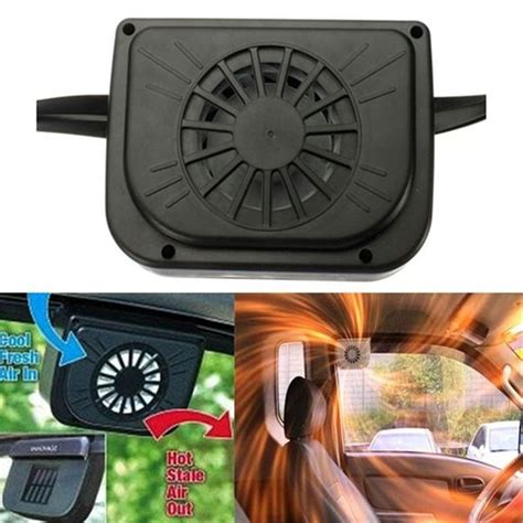 New Solar Powered Car Window Windshield Auto Air Vent Cooling Fan