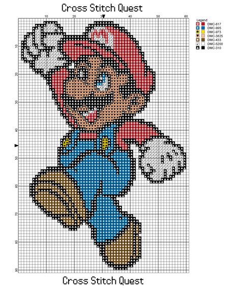 Super Mario Brothers Cross Stitch Uy