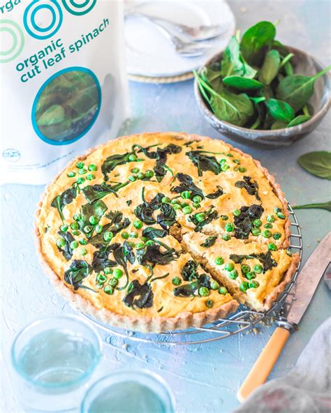 Plant Based Spinach And Pea Quiche Oob Organic