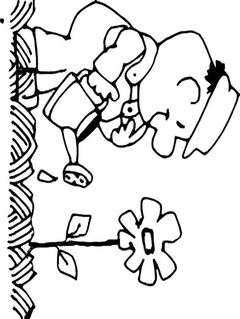 It is a simple application that allows the youngest members of the household to paint several black and white drawings with the colors of their choice. Flower Planting - Coloring Page for Kids - Free Printable ...