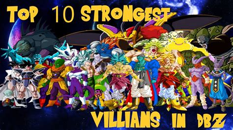 A page for describing characters: TOP 10 STRONGEST VILLAINS IN DBZ (IMO) - YouTube