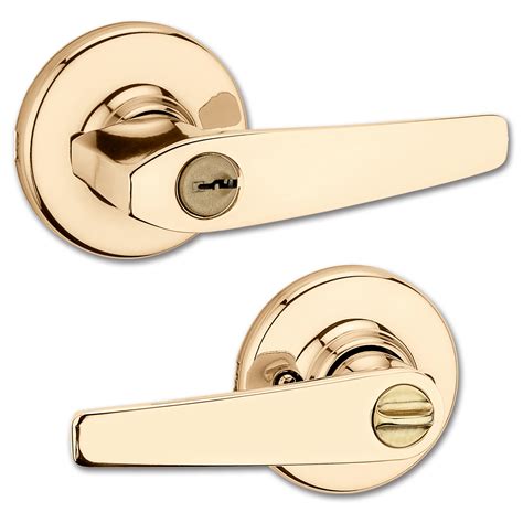 Chadwell Supply Kwikset Delta Entry Lever Polished Brass