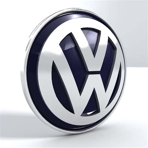 Volkswagen Vw Logo 3d Model Max Obj 3ds Fbx Stl Dwg