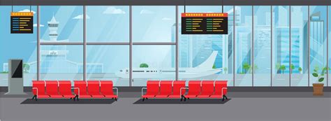 Airport Interior Waiting Hall Departure Lounge Modern Terminal Concept
