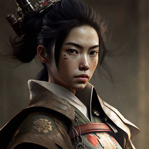 Download Fierce Female Samurai Warrior Wallpaper