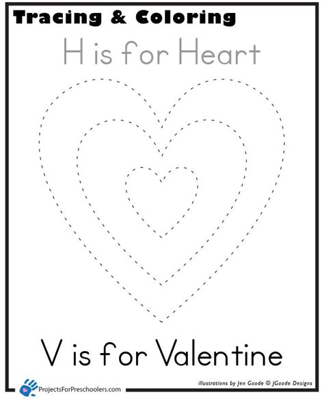 Heart Tracing Projects For Preschoolers