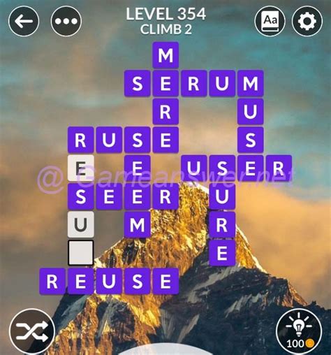 Wordscapes Level 354 Answers Bonus Words Gameanswer