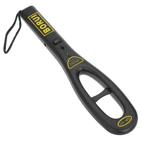 Security Hand Held Portable Metal Detector Wand With Alarm And Vibrate