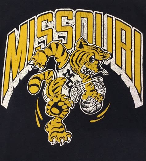 Vintage 80s Missouri Tigers Basketball T Shirt Etsy Missouri Tigers Missouri Tigers