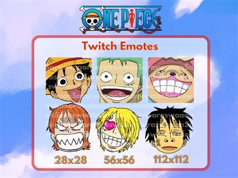 Twitch One Piece Emotes Etsy