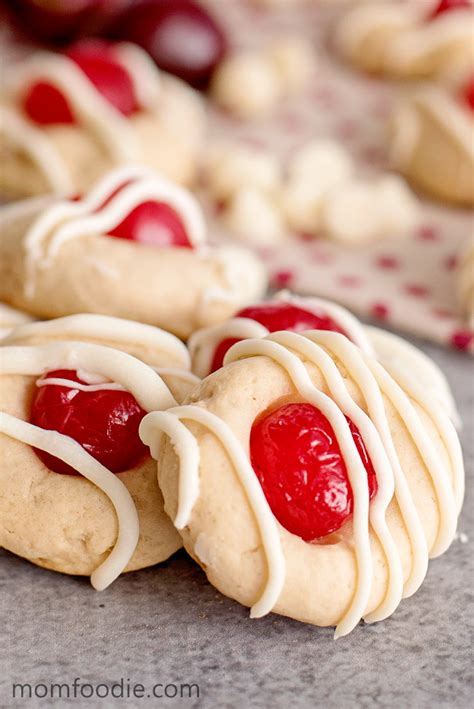 The cookies are delicious even without. cherry almond cookies recipe with white chocolate drizzle ...