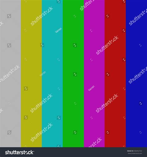 Smpte Television Test Pattern Ntsc Color Vector De Stock Libre De